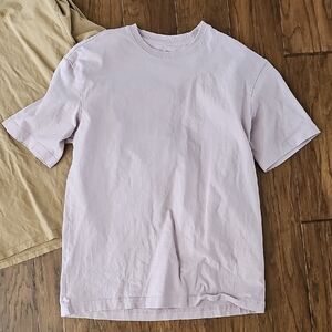LOT of 2 H&M Mens Size Small Shirts, Tan Long Sleeve & Soft Purple Short Sleeve